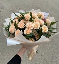 Букет Кремовые розы Латте в Голубицкой